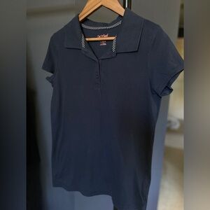 Cat & Jack Girl's Navy Polo Shirt, Size XL (14/16), Excellent Condition